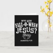 Christliches Halloween-Fest Karte (Gelbe Blume)