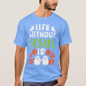 Christliches Halloween Jesus Christus Trick oder B T-Shirt (Vorderseite)
