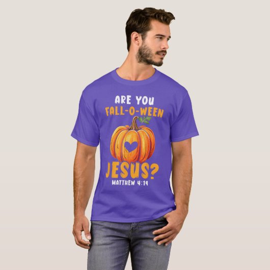 Christliches Halloween Jesus Christus Trick oder B T-Shirt (Vorne ganz)