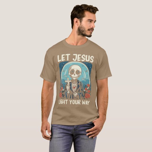 Christliches Halloween Jesus Christus Trick oder B T-Shirt (Vorne ganz)