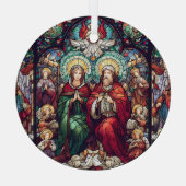 Christliches Hartglas Ornament Aus Glas (Rückseite)