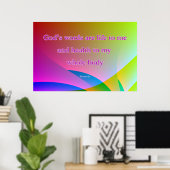 Christliches Healthebelposter Poster (Heimbüro)