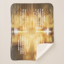 Christliches Heilgebet Shawl Lap Blanket Sherpadecke