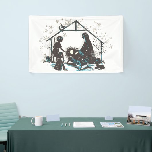 Christliches Heiliges Baby Jesus Weihnachtskrippe Banner (Messeveranstaltung)