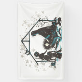 Christliches Heiliges Baby Jesus Weihnachtskrippe Banner (Vertikal)