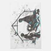 Christliches Heiliges Baby Jesus Weihnachtskrippe Geschirrtuch (Vertikal)