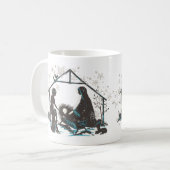 Christliches Heiliges Baby Jesus Weihnachtskrippe Kaffeetasse (Vorderseite Links)
