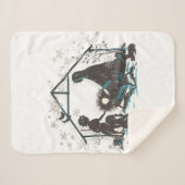 Christliches Heiliges Baby Jesus Weihnachtskrippe Sherpadecke (Vorderseite (Horizontal))