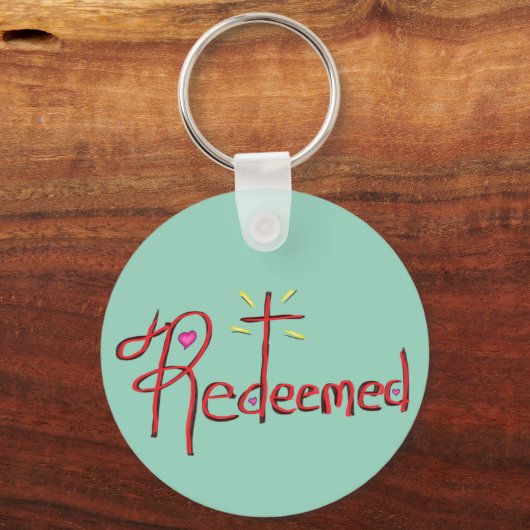 Christliches Herzkreuz Schlüsselanhänger (Vorderseite)