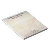 Christliches Himmlisches Cloud Church Business Notizblock (angewinkelt)