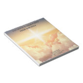 Christliches Himmlisches Cloud Church Business Notizblock (angewinkelt)