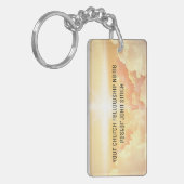 Christliches Himmlisches Cloud Church Business Schlüsselanhänger (Vorderseite links)