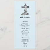 Christliches Hochzeitsprogramm für Blauflora Programm (Vorderseite)