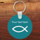 Christliches Ichthys-Symbol Schlüsselanhänger (Vorderseite)