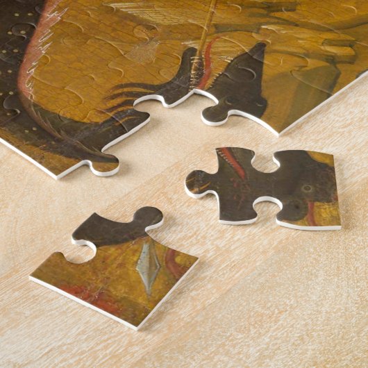 Christliches Icon des Großen Märtyrers George Orth Puzzle (Seite)