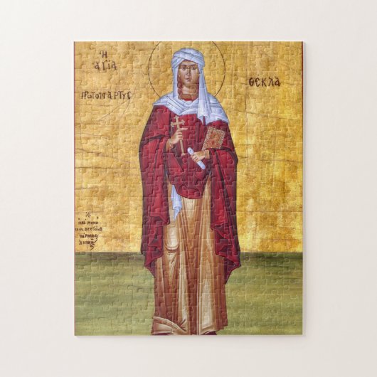 Christliches Icon St. Thekla Orthodox Puzzle (Vertikal)