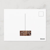 Christliches inspirierendes Zitat auf einem schöne Postkarte (Rückseite)