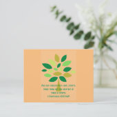 Christliches inspirierendes Zitat Postkarte (Stehend Vorderseite)