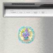 Christliches Iris-Kreuz-Magnet Magnet (In Situ (Geschirrspüler))