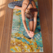 Christliches Jeremiah 29:11 Abstraktes Sonnenmosai Yogamatte