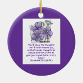 Christliches Jeremiah 29:11 Keramik Ornament (Hinten)