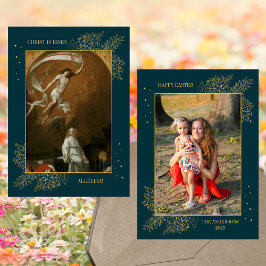 Christliches Jesus Auferstehung Osterfamilie Foto Feiertagskarte