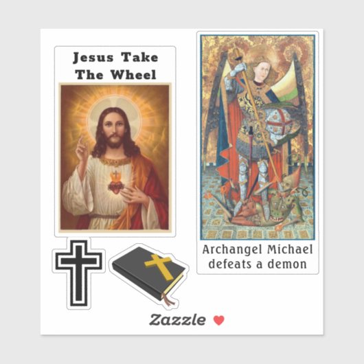 Christliches Jesus Cross Decals Autofenster oder L Aufkleber (Blatt)