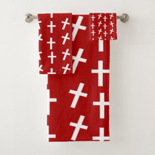 Christliches Jesus-Kreuz Badhandtuch Set