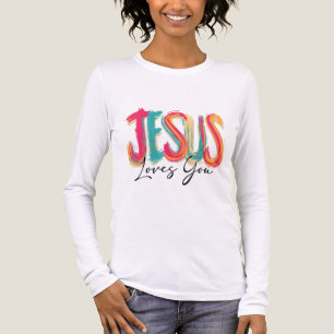 Christliches Jesus-Liebt-Dich-T-Shirt Tri-Blend Shirt
