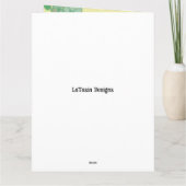 Christliches Jubiläum der Floral 1. Lady Karte (Rückseite)