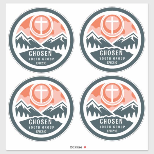 Christliches Jugend II Aufkleber (Blatt)