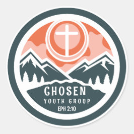 Christliches Jugend II Runder Aufkleber