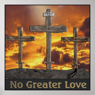 Christliches Kalvarienposter Poster