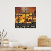 Christliches Kalvarienposter Poster (Küche)