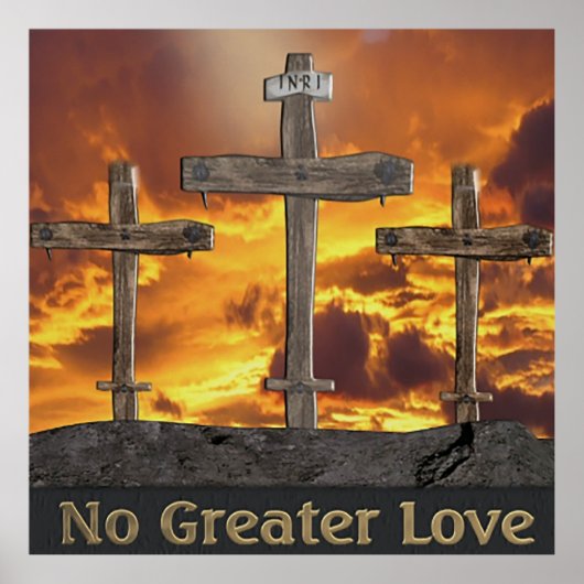 Christliches Kalvarienposter Poster (Vorne)