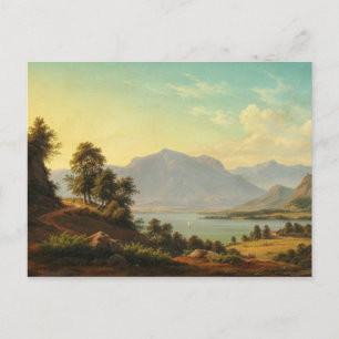 Christliches Kiaerskou - Alpenlandschaft mit Rive Postkarte