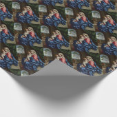 Christliches Kind, das seine Mutter umarmt Geschenkpapier (Ecke)