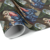 Christliches Kind, das seine Mutter umarmt Geschenkpapier (Rolleneckpunkt)