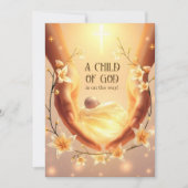 Christliches Kind der Babydusche Einladung (Vorderseite)