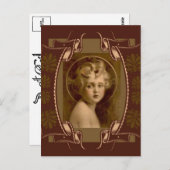 Christliches Kind Jesus "Das Licht der Welt" Postkarte (Vorne/Hinten)