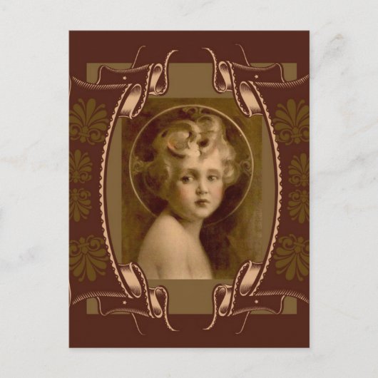 Christliches Kind Jesus "Das Licht der Welt" Postkarte (Vorderseite)