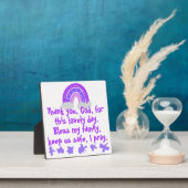 Christliches Kindergebet Lila & rosa | Fotoplatte (InSitu)