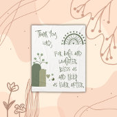 Christliches Kindergebet Olive Green | Fleecedecke