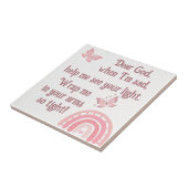 Christliches Kindergebet Rosa | Fliese (Seite)