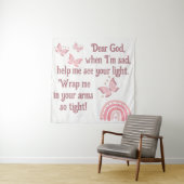 Christliches Kindergebet Rosa | Wandteppich (Beispiel)