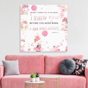 Christliches Kinderzimmer Kunst - Jeremiah Bible V Leinwanddruck