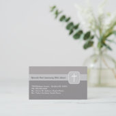 Christliches Kirchen-Ministerium-graues Emblem mit Visitenkarte (Stehend Vorderseite)