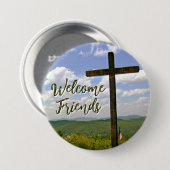 Christliches kirchliches Greeters Button (Vorne & Hinten)