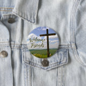 Christliches kirchliches Greeters Button (Beispiel)