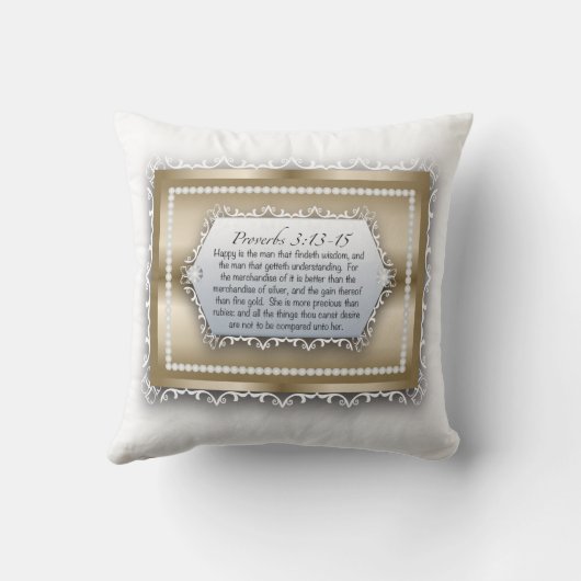 Christliches Kissen (Rückseite)